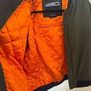 Roland Sands Design Olive Bomber Jacket / motorcycle protective jacket